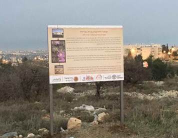 השלט - מוזאון ישראל שלט הכוונה הדפסה על לוקבונד