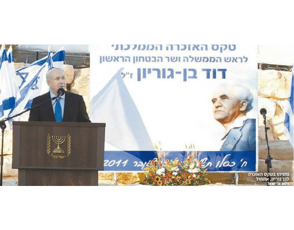 השלט - שלטים לטקס של דוד בן גוריון הדפסה דיגיטלית